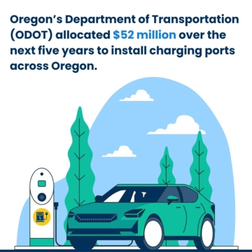 ODOT has also allocated $52 million over the next five years to install charging ports across Oregon.
