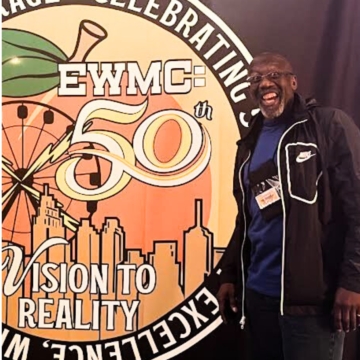 Larry Warren attending the EWMC 50th anniversary event.