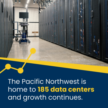 The Pacific Northwest is home to 185 data centers and growth continues.