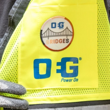 OEG yellow safety vest.