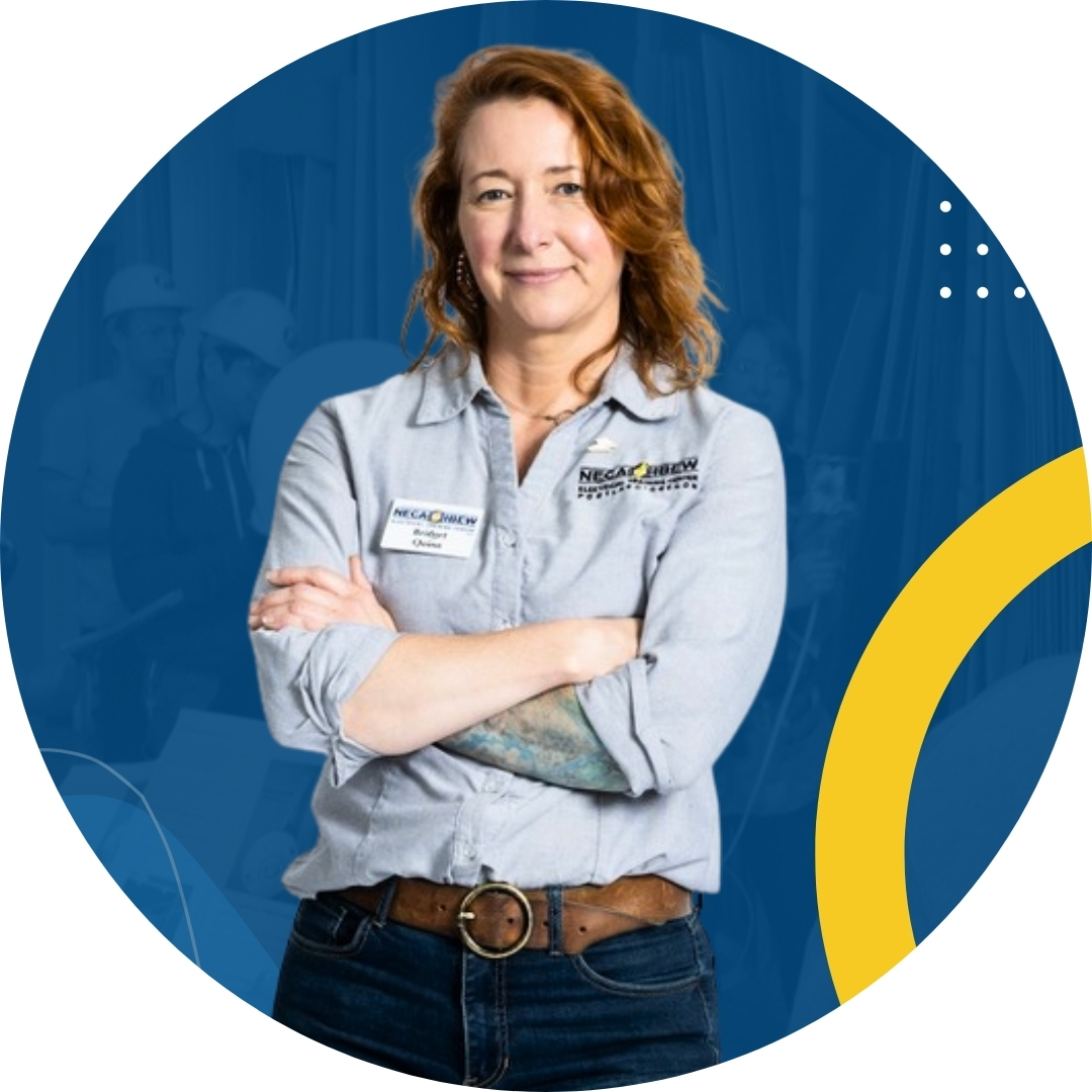Bridget Quinn, Workforce Development Coordinator at NECA-IBEW Electrical Training Center. 